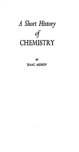 A Short History of Chemistry book cover