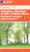 Explorer Map 170: Abingdon, Wantage & Vale of White Horse