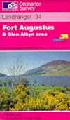 Landranger Map 034: Fort Augustus, Glen Albyn and Glen Roy