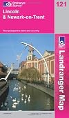 Landranger Map 121: Lincoln & surrounding area