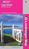 Landranger Map 009: Cape Wrath, Durness and Scourie