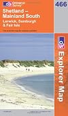 Explorer Map 466: Shetland - Mainland south