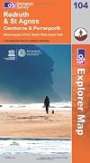 Explorer Map 104: Redruth and St.Agnes, Camborne and Perranporth