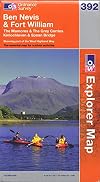 Explorer Map 392: Ben Nevis & Fort William, The Mamores & The Grey Corries