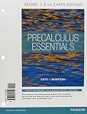 Precalculus Essentials Books A La Carte Edition Plus New Mylab Math With Pearson Etext Access Card Package