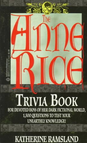 Anne Rice Trivia Book book cover