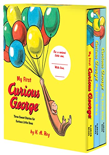 My First Curious George 3-Book Box Set: My First Curious George, Curious George: My First Bike, Curious George: My First Kite: A Playful Introduction to Curious George