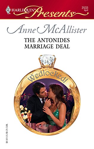 The Antonides Marriage Deal (By: Anne McAllister) cover