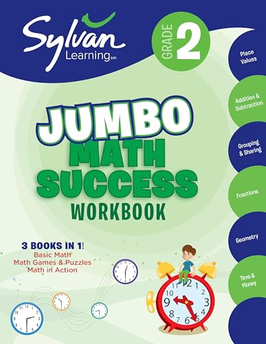 2nd Grade Jumbo Math Success Workbook cover