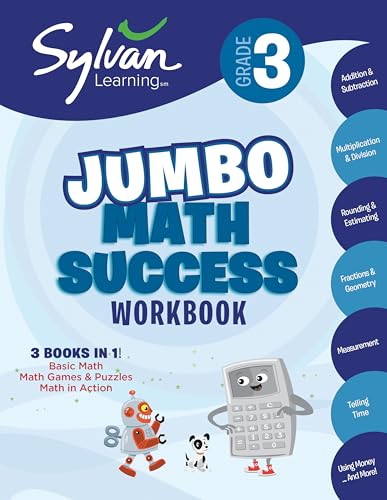 3rd Grade Jumbo Math Success Workbook cover