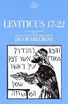 Leviticus 17-22 : A New Translation with Introduction and Commentary