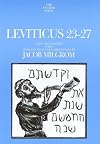 Leviticus 23-27: A New Translation with Introduction and Commentary