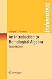 An Introduction To Homological Algebra Universitext