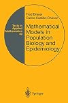 Mathematical models in population biology and epidemiology