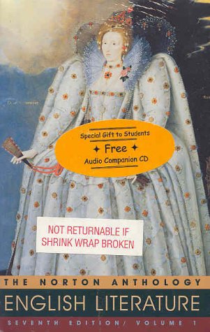 The Norton Anthology of English Literature, Volume 1 book cover