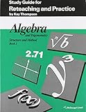 Algebra And Trigonometry Structure And Method Book 2 Study Guide For Reteaching And Practice
