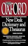 The Oxford New Desk Dictionary And Thesaurus Third Edition