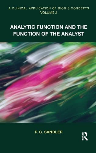 Cover of A clinical application of Bion's concepts