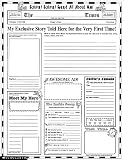 Instant Personal Poster Sets Extra Extra Read All About Me Big Writeandread Learning Posters Ready For Kids To Personalize And Display With Pride