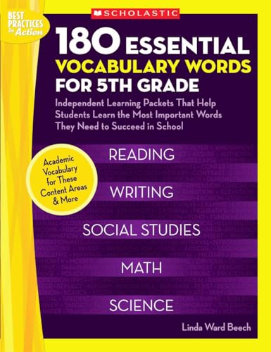 Cover of 180 Essential Vocabulary Words