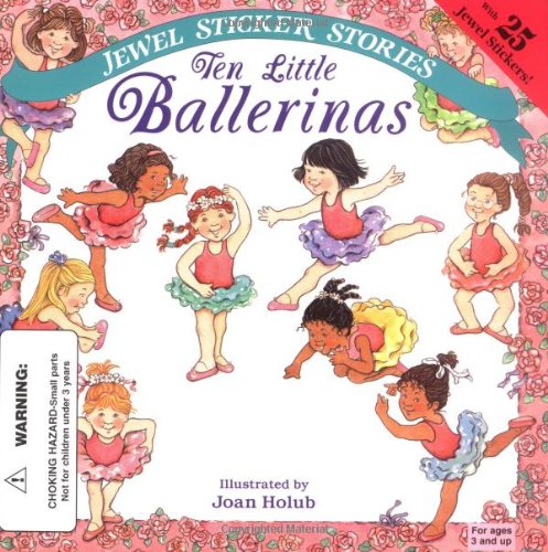Ten Little Ballerinas: Jewel Sticker Stories book cover