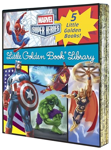 Marvel Little Golden Book Library book cover