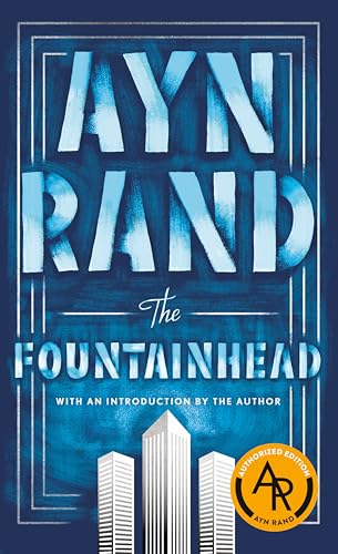 Book cover for The Fountainhead by Ayn Rand — Editorial Identification.