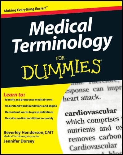 Medical Terminology for Dummies book cover