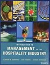 Introduction to Management in the Hospitality Industry