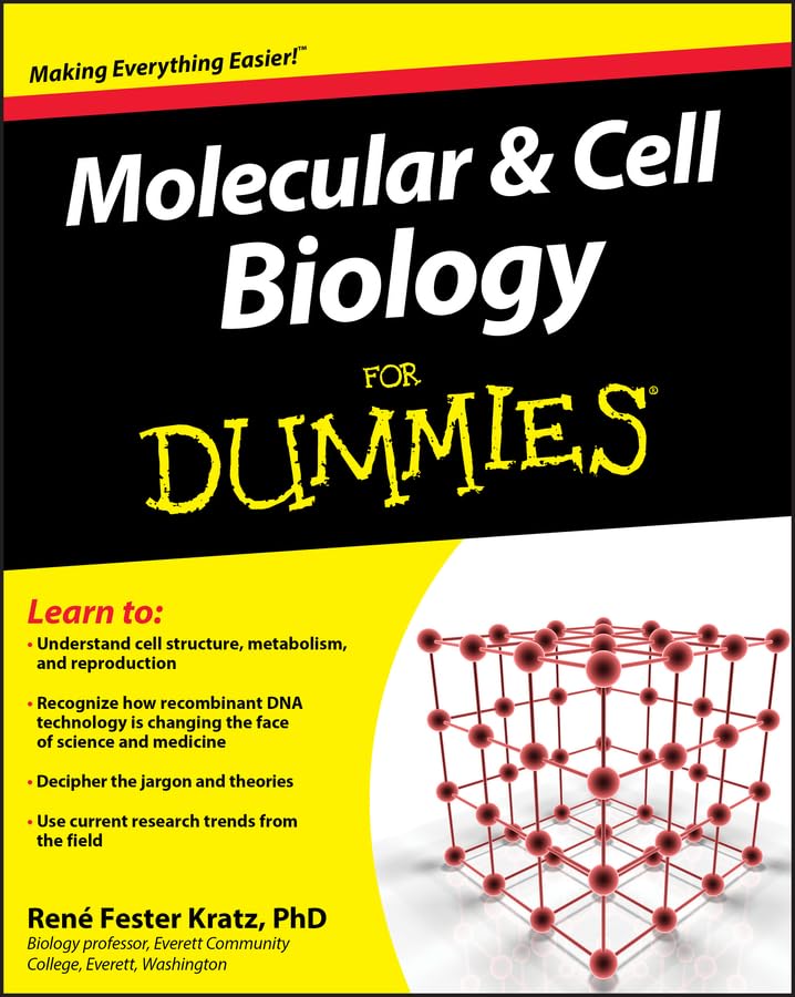 Portada de Molecular and Cell Biology For Dummies