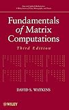 Fundamentals Of Matrix Computations