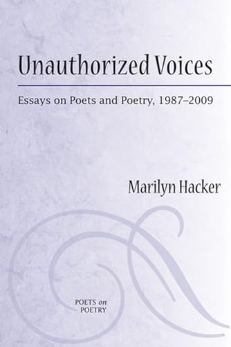 Unauthorized Voices (By: Marilyn Hacker) cover