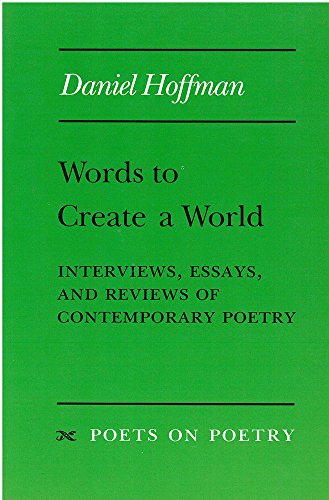 Words to Create a World (By: Daniel Hoffman) cover