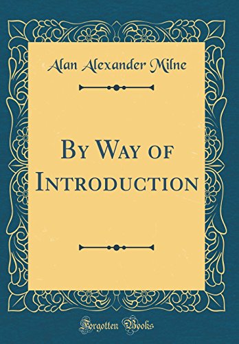 By Way of Introduction book cover