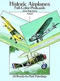 Historic Airplanes Fullcolor Postcards 24 Readytomail Paintings Card Books