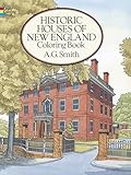Historic Houses Of New England. Coloring Book