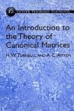 An Introduction To The Theory Of Canonical Matrices Dover Books On Mathematics