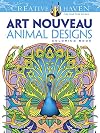 Creative Haven Art Nouveau Animal Designs Coloring Book