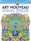 Dover Creative Haven Art Nouveau Animal Designs Coloring Book