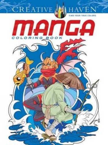 Cover of Creative Haven Manga Coloring Book