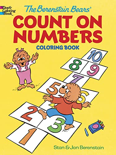 Cover of Berenstain Bears' Count on Numbers Coloring Book