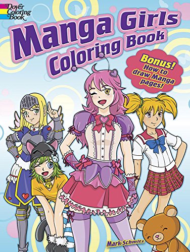 Cover of Manga Girls Coloring Book
