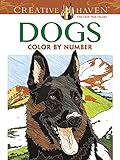 Creative Haven Dogs Color by Number Coloring Book (Adult Coloring Books: Pets)