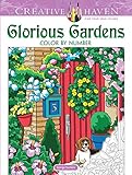 Creative Haven Glorious Gardens Color By Number Coloring Book
