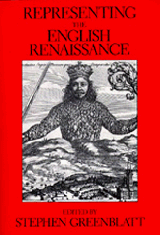 Representing the English Renaissance book cover