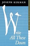 Write All These Down: Essays on Music