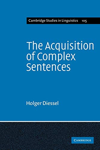 Cover of Acquisition of Complex Sentences
