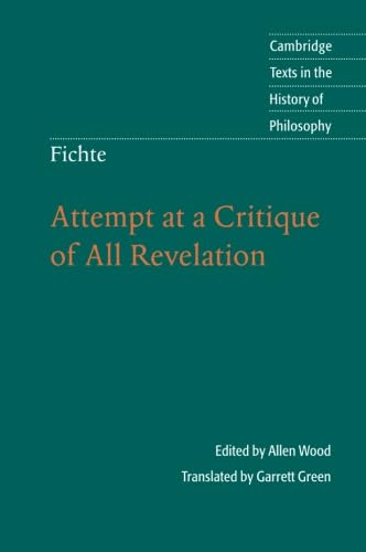 Attempt at a Critique of All Revelation (By: Allen Wood,Garrett Green) cover