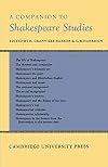 A Companion to Shakespeare Studies