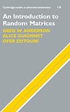 An Introduction To Random Matrices Cambridge Studies In Advanced Mathematics